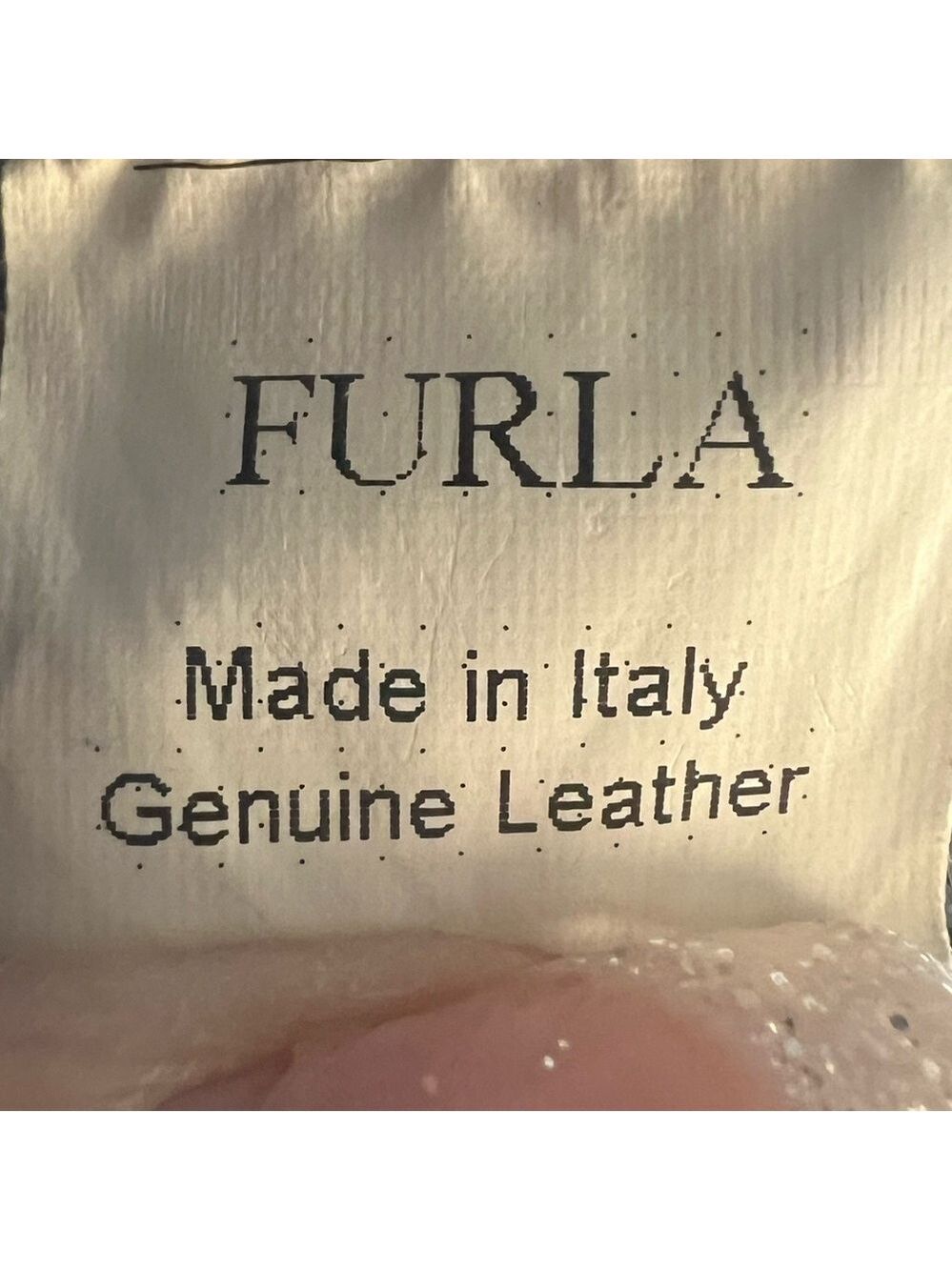 FURLA LEATHER (CANDY BAG) CROCODILE EMBOSSED SATCHEL TOTE PURPLE/BLUE - Picture 14 of 15
